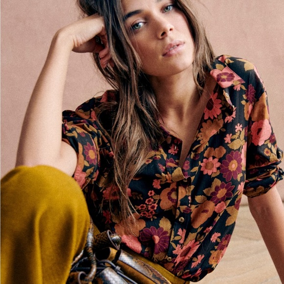 Sezane Tops - NWT Sezane Pierre Shirt Button Up EU34/US 2